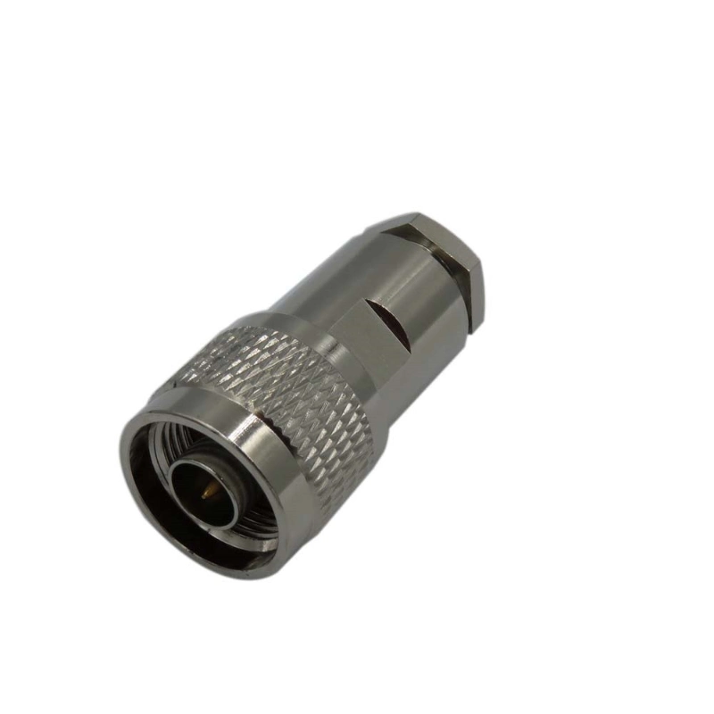 RF Coaxial N Type Male Clamp Connector for 5D-Fb Cable