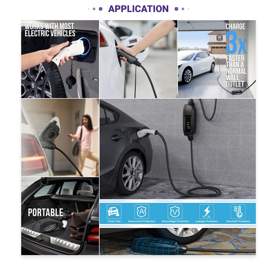 One Year Warranty Electric Car Station SAE-IEC EV Charging Connector with CE